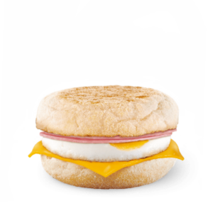 Маффин с яйцом и ветчиной