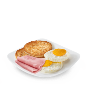 Яичница с ветчиной